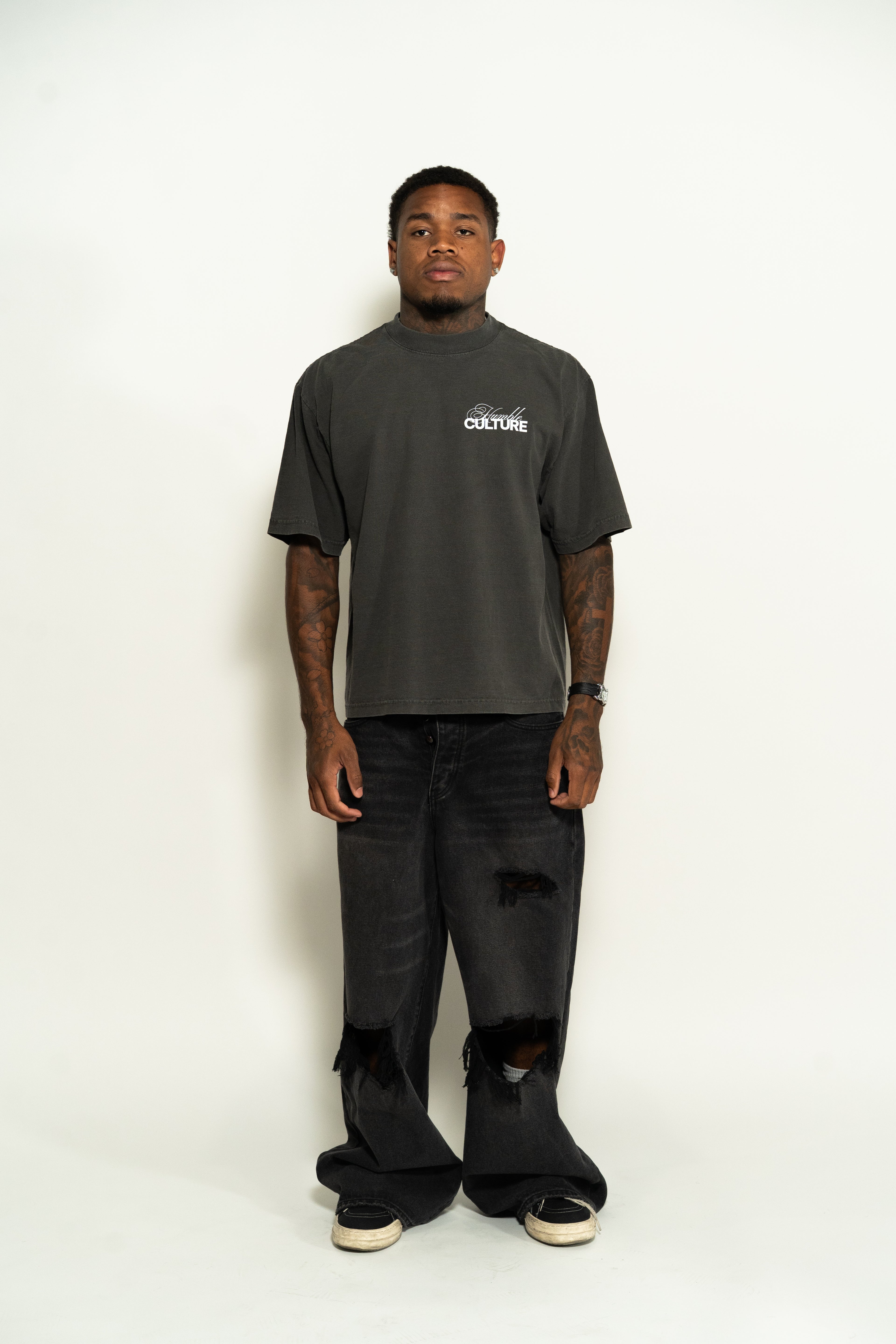 Forever Humble T-Shirt Washed Charcoal