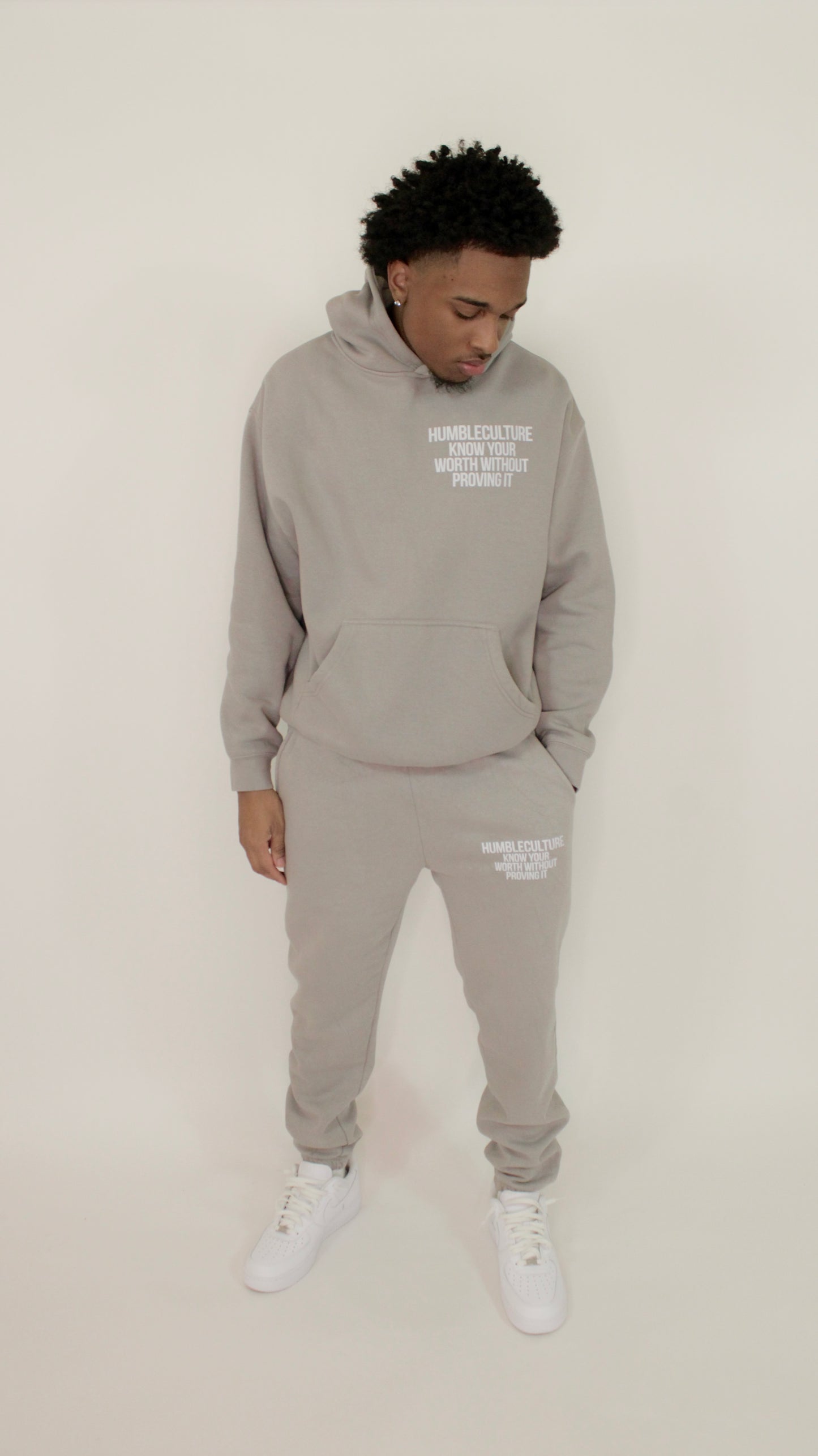 It Starts With Hoodie (Stone Gray)