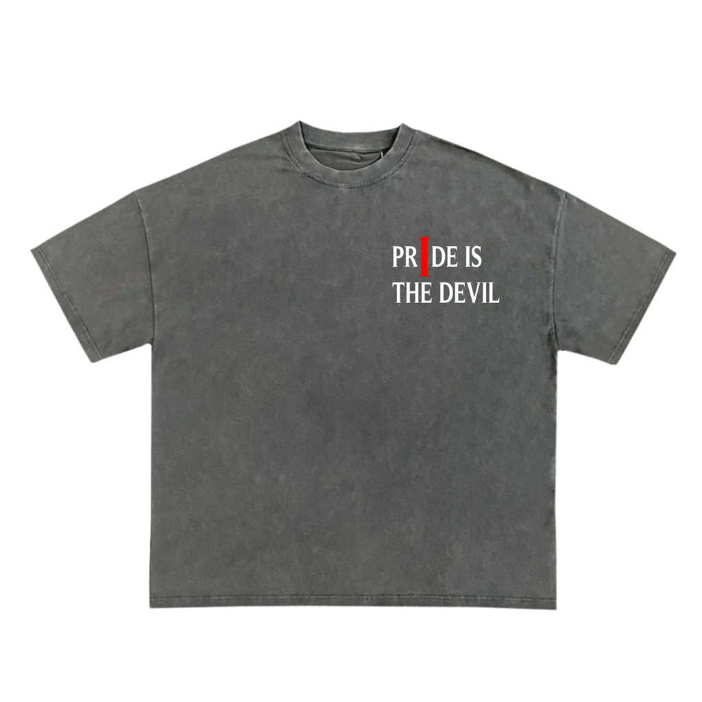 Pride Is The Devil Heavyweight Tee (Charcoal)