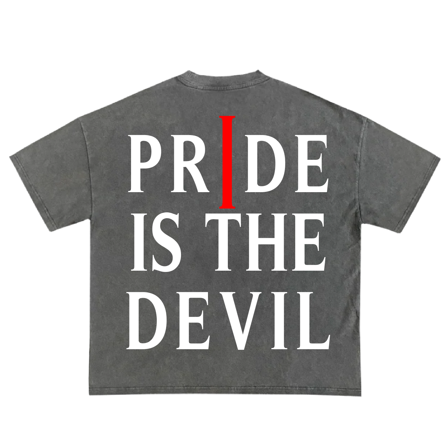Pride Is The Devil Heavyweight Tee (Charcoal)