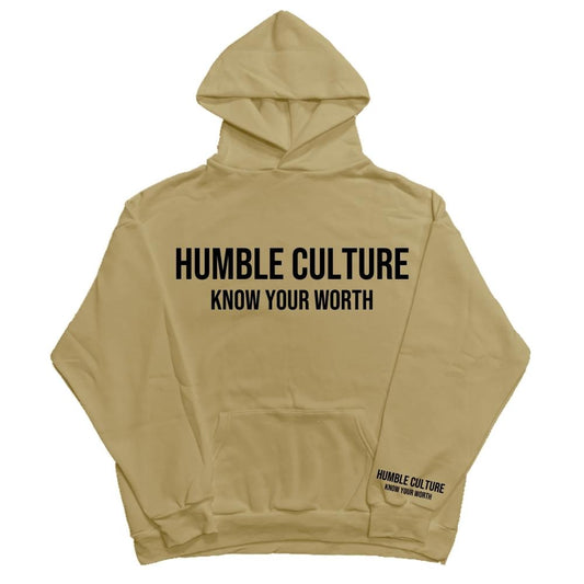 HC Know Your Worth Hoodie Sand