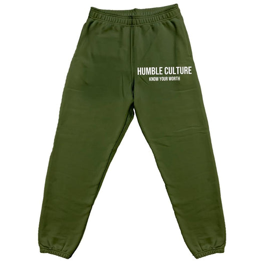 HC Know Your Worth Sweatpants Olive Green