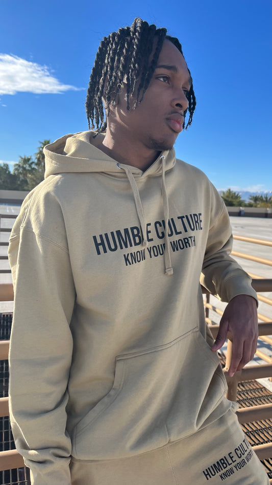 HC Know Your Worth Hoodie Sand